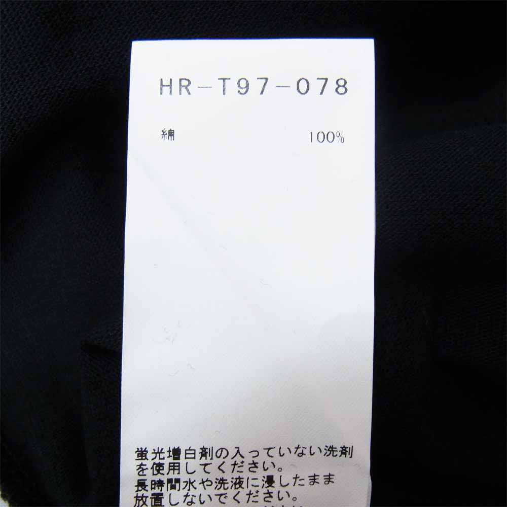 Yohji Yamamoto ヨウジヤマモト POUR HOMME プールオム × NEW ERA ニューエラ HN-T97-078 Long Sleeve Tee ロング スリーブ 長袖 Tシャツ ブラック系 6【新古品】【未使用】【中古】