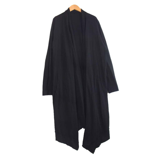 Yohji Yamamoto ヨウジヤマモト GroundY GN-D05-002 Jersey Drape Cardigan ジャージー ドレープ ロング カーディガン ブラック系 3【新古品】【未使用】【中古】