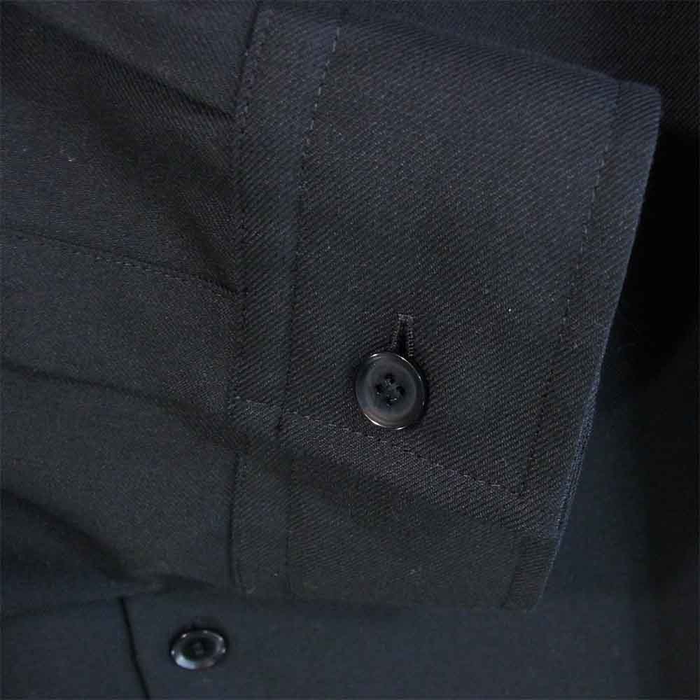 Yohji Yamamoto ヨウジヤマモト GroundY GR-B09-100-1 Zipper collor shirt ジッパー カラー ロング シャツ  ブラック系 3【新古品】【未使用】【中古】