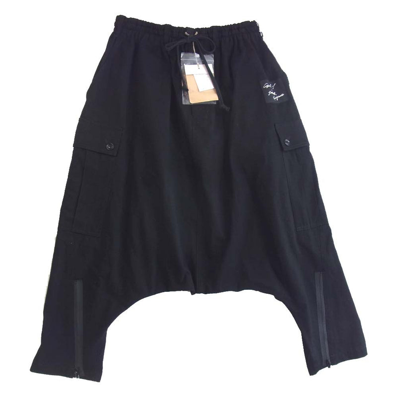 Yohji Yamamoto ヨウジヤマモト GroundY × 7ORDER GR-P24-020 7.5oz Black Denim Saruel Pants ブラック デニム サルエル パンツ ブラック系 3【新古品】【未使用】【中古】