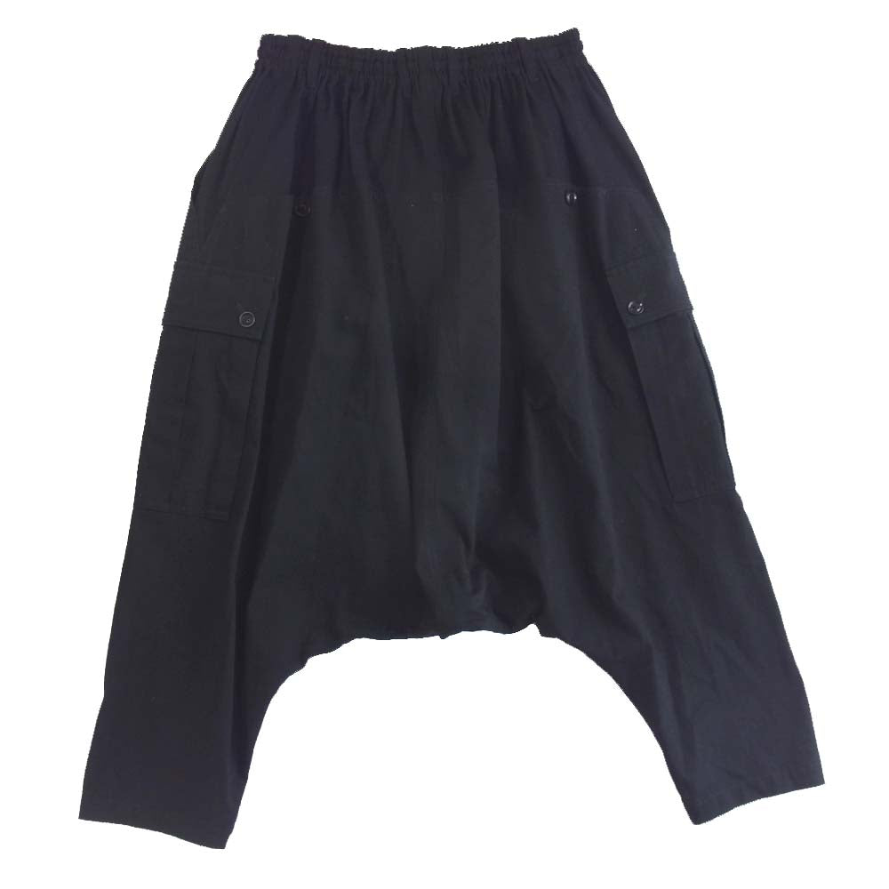 Yohji Yamamoto ヨウジヤマモト GroundY × 7ORDER GR-P24-020 7.5oz Black Denim Saruel Pants ブラック デニム サルエル パンツ ブラック系 3【新古品】【未使用】【中古】
