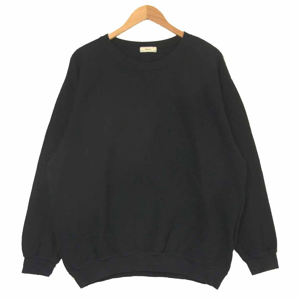 Iroquois イロコイ 182103 パラレルヤーン ロングスリーブ 長袖 サーマル カットソー ブラック系 1【中古】