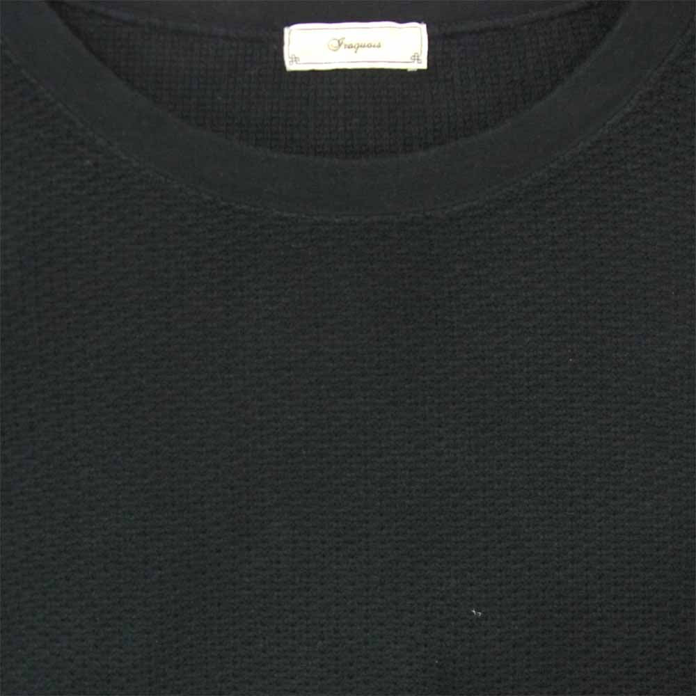 Iroquois イロコイ 182103 パラレルヤーン ロングスリーブ 長袖 サーマル カットソー ブラック系 1【中古】