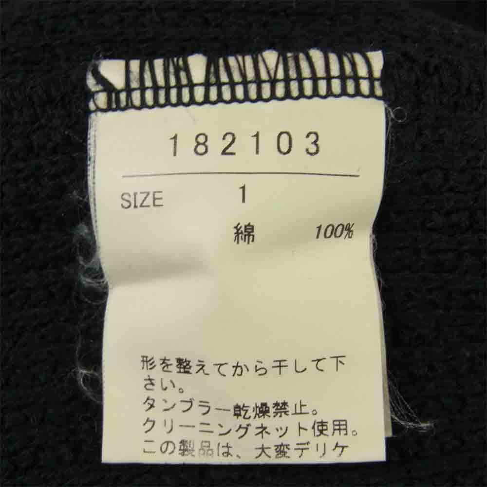 Iroquois イロコイ 182103 パラレルヤーン ロングスリーブ 長袖 サーマル カットソー ブラック系 1【中古】