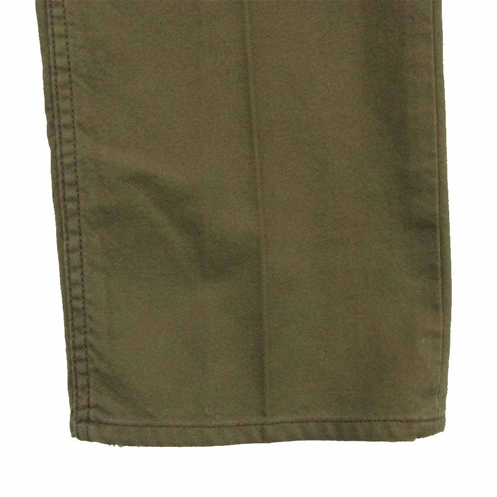 UNUSED アンユーズド UW0163 ボタンフライ コットン パンツ 日本製 カーキ系 4【中古】