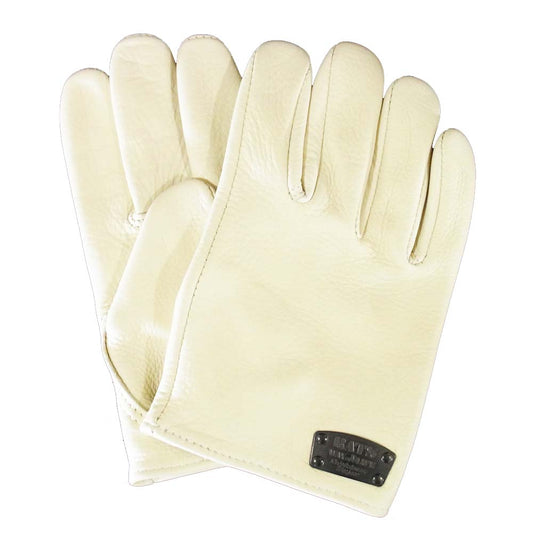 RATS ラッツ × BACK DROP LEATHER GLOVES レザー グローブ オフホワイト系 L【中古】