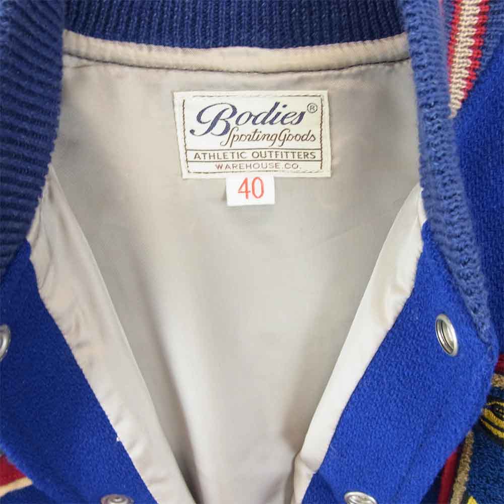 WAREHOUSE ウエアハウス スタジアムジャンパー ブルー系 グレー系 40【中古】