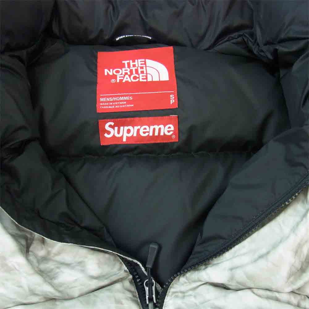 Supreme シュプリーム 19AW ND91806I × the North Face ノースフェイス Paper Print Nuptse ペーパー プリント 紙 ヌプシ マルチカラー系 S【美品】【中古】