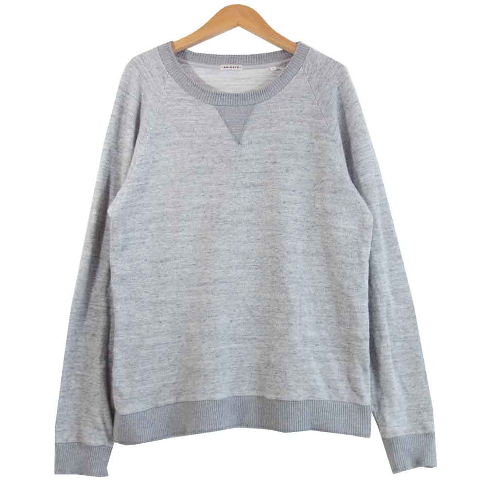 BLUE BLUE ブルーブルー スラブ クルーネック スウェット グレー系 2【中古】