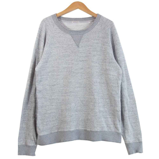 BLUE BLUE ブルーブルー スラブ クルーネック スウェット グレー系 2【中古】