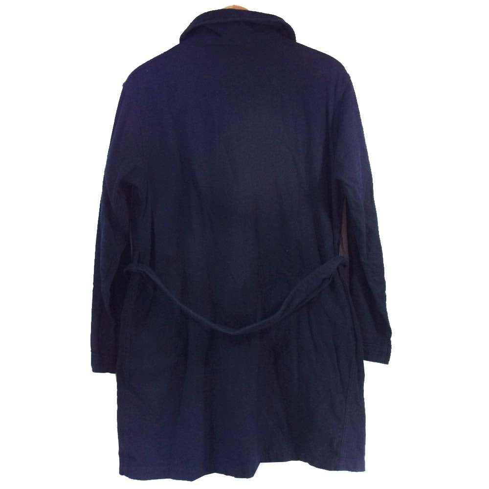 Engineered Garments エンジニアードガーメンツ フランネル ガウン コート ネイビー系 S【中古】