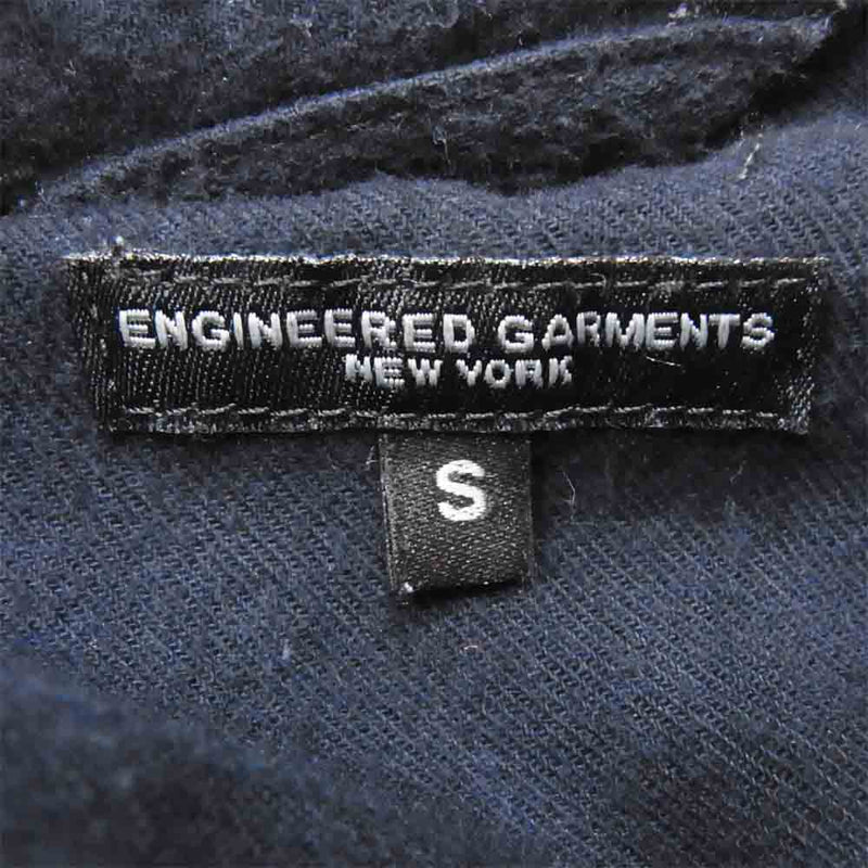 Engineered Garments エンジニアードガーメンツ フランネル ガウン コート ネイビー系 S【中古】