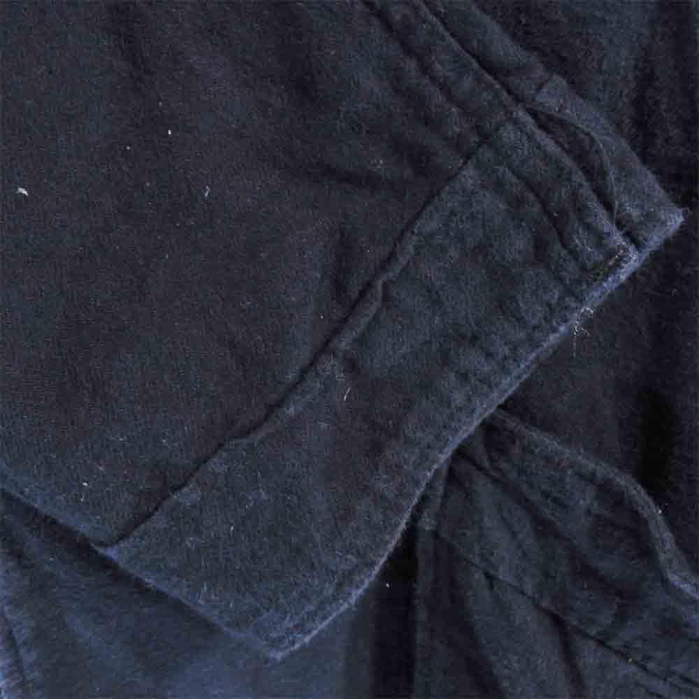 Engineered Garments エンジニアードガーメンツ フランネル ガウン コート ネイビー系 S【中古】