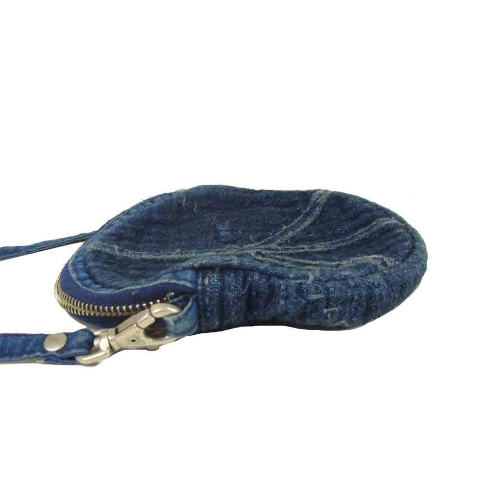 PORTER CLASSIC ポータークラシック PC SASHIKO ROUND POUCH MINI 刺し子 ラウンド ポーチ ショルダー バッグ インディゴブルー系【中古】