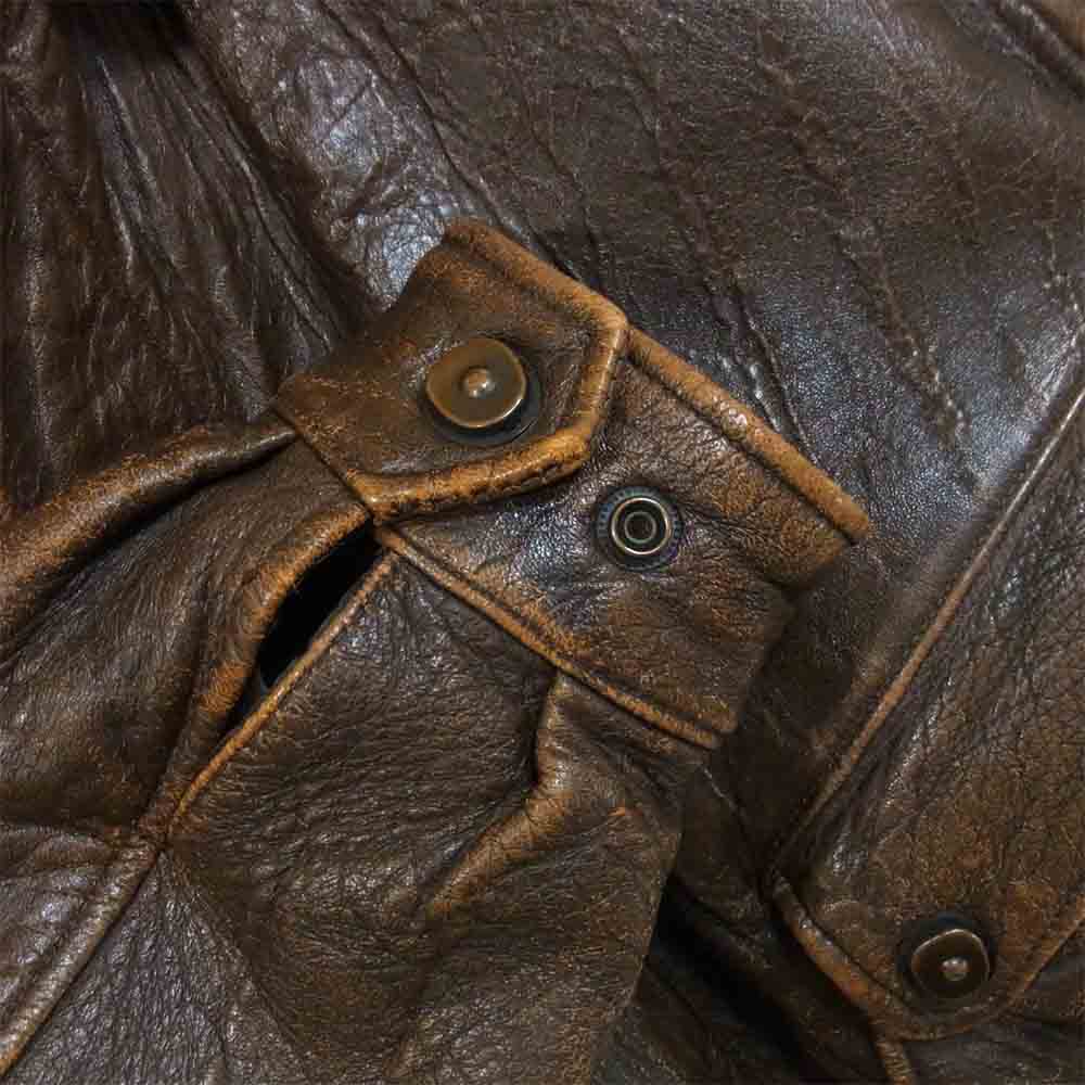 HARLEY DAVIDSON ハーレーダビッドソン ファー レザー フライト ジャケット ダークブラウン系 38【中古】