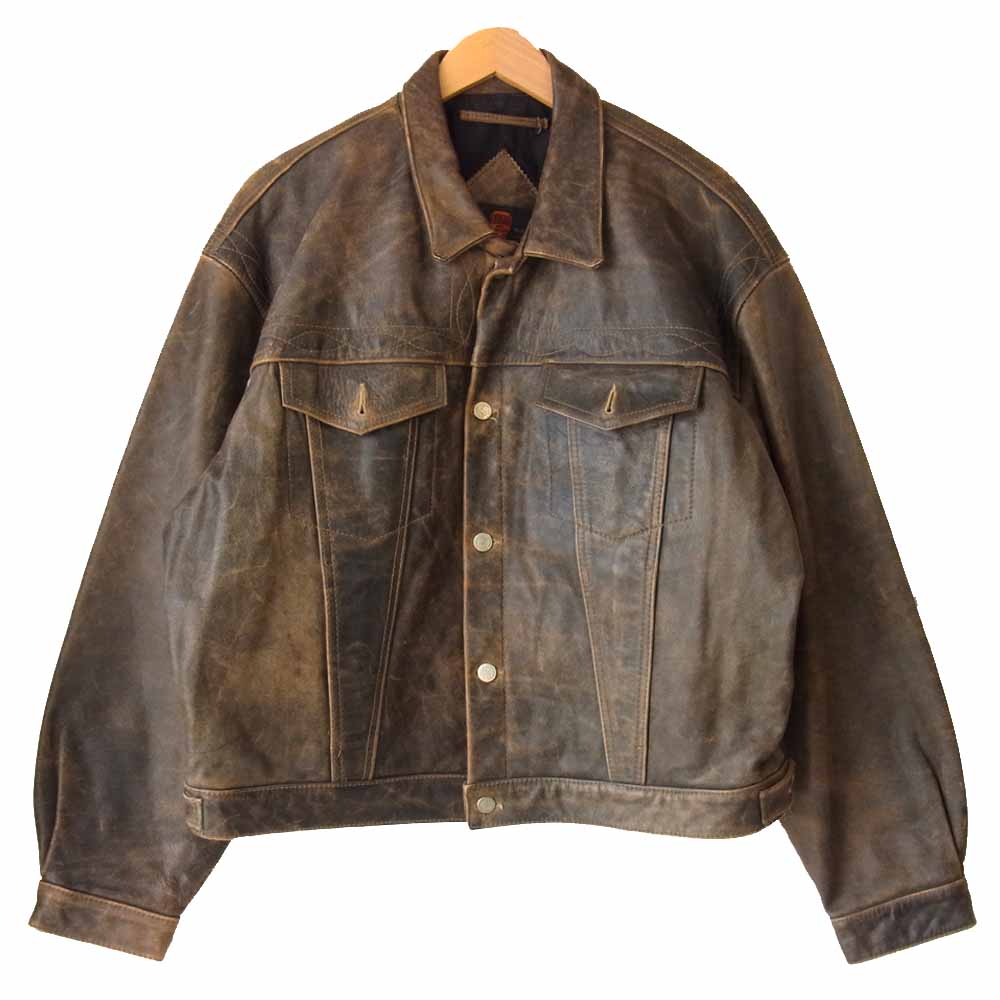 シェビニオン レザージャケット ブラウン系 XL【中古】