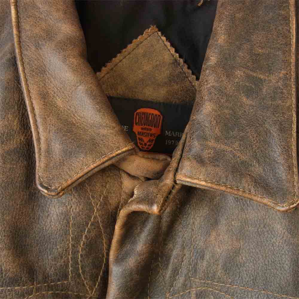 シェビニオン レザージャケット ブラウン系 XL【中古】