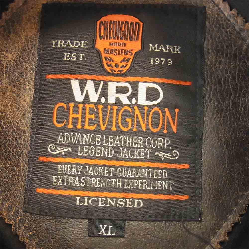 シェビニオン レザージャケット ブラウン系 XL【中古】
