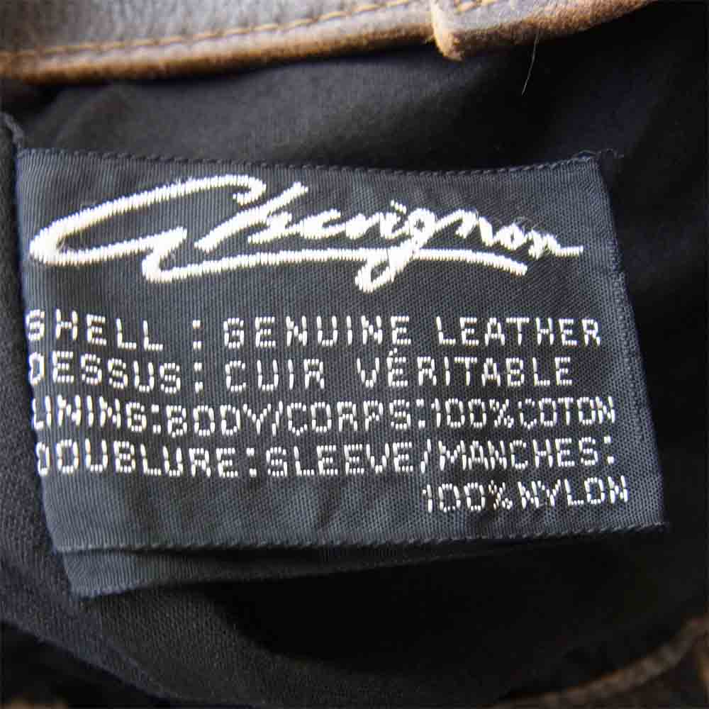 シェビニオン レザージャケット ブラウン系 XL【中古】