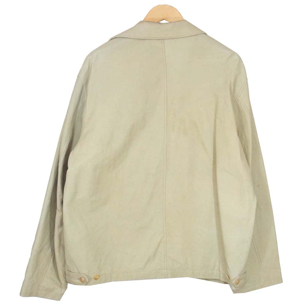 Yohji Yamamoto ヨウジヤマモト Y's for men ワイズフォーメン 赤タグ 赤ラベル ピックレザー ジャケット ベージュ系【中古】