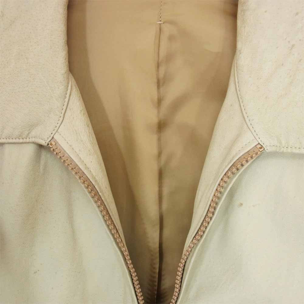 Yohji Yamamoto ヨウジヤマモト Y's for men ワイズフォーメン 赤タグ 赤ラベル ピックレザー ジャケット ベージュ系【中古】