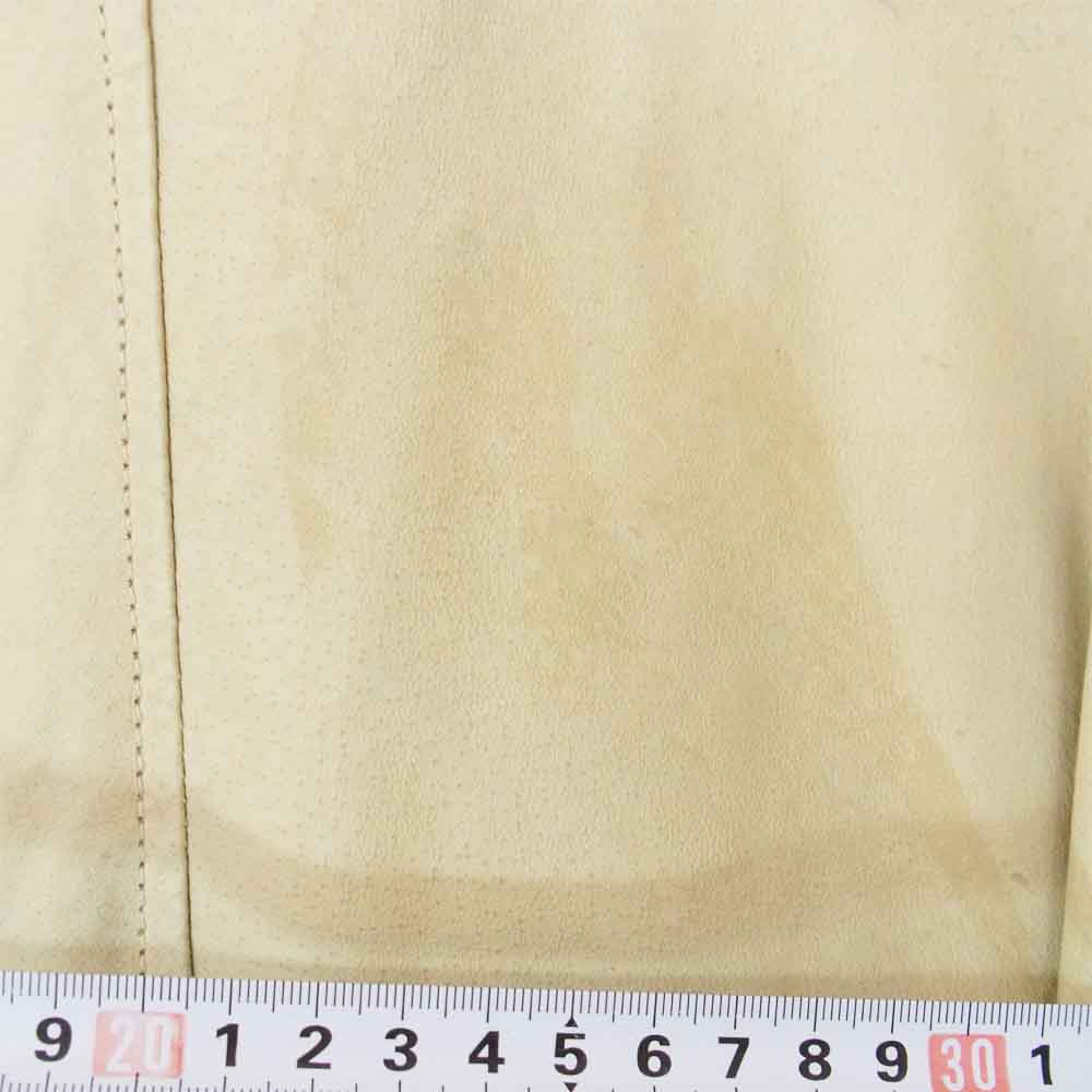 Yohji Yamamoto ヨウジヤマモト Y's for men ワイズフォーメン 赤タグ 赤ラベル ピックレザー ジャケット ベージュ系【中古】