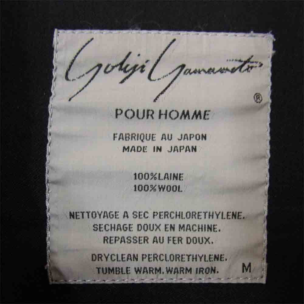 Yohji Yamamoto ヨウジヤマモト POUR HOMME プル―オム 丸ロゴ 80'ｓ 初期タグ ブルゾン ブラック系 M【中古】