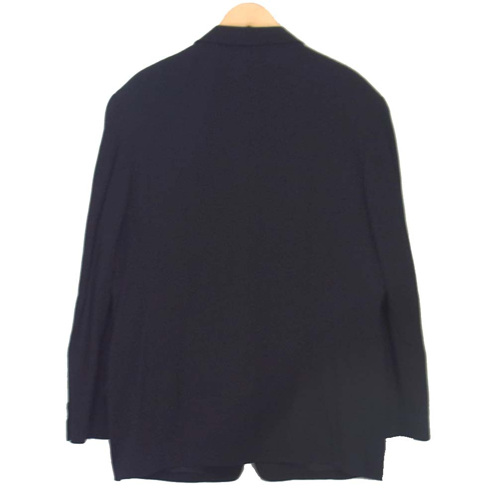 Yohji Yamamoto ヨウジヤマモト Y's for men ワイズフォーメン ストライプ レーヨンウール セットアップ ブラック系 L【中古】