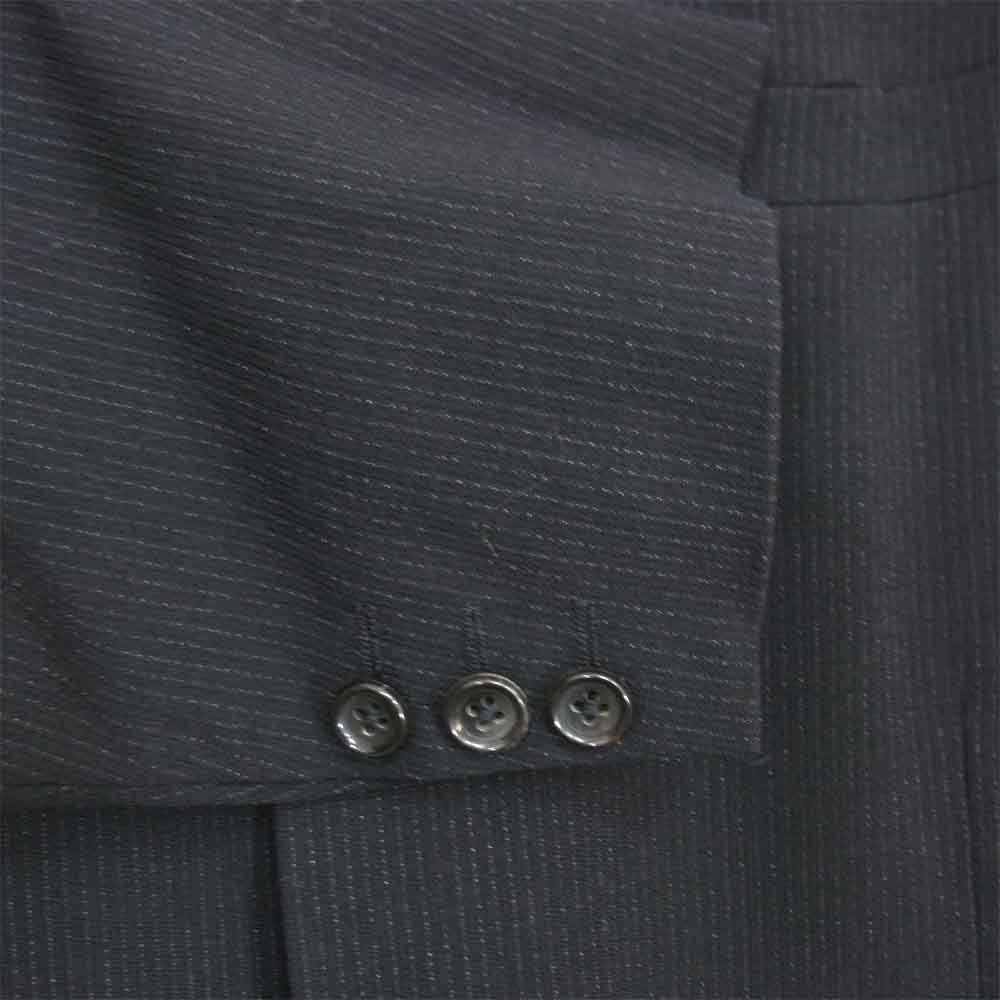 Yohji Yamamoto ヨウジヤマモト Y's for men ワイズフォーメン ストライプ レーヨンウール セットアップ ブラック系 L【中古】