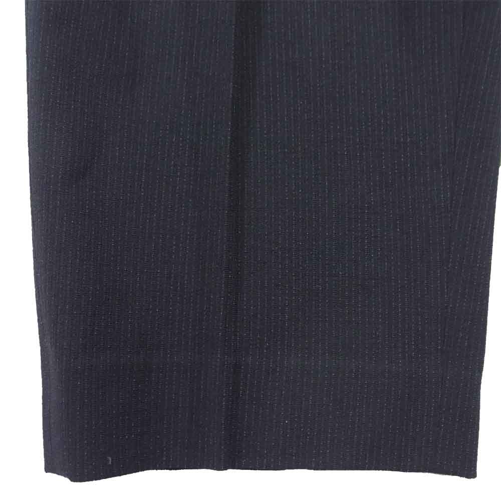 Yohji Yamamoto ヨウジヤマモト Y's for men ワイズフォーメン ストライプ レーヨンウール セットアップ ブラック系 L【中古】