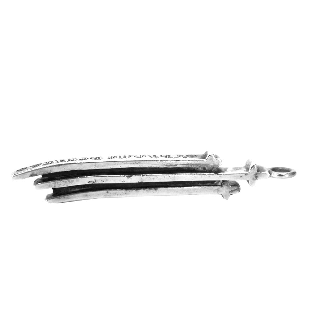 CHROME HEARTS クロムハーツ（原本無） RS 3クロス ペンダント シルバー系【中古】