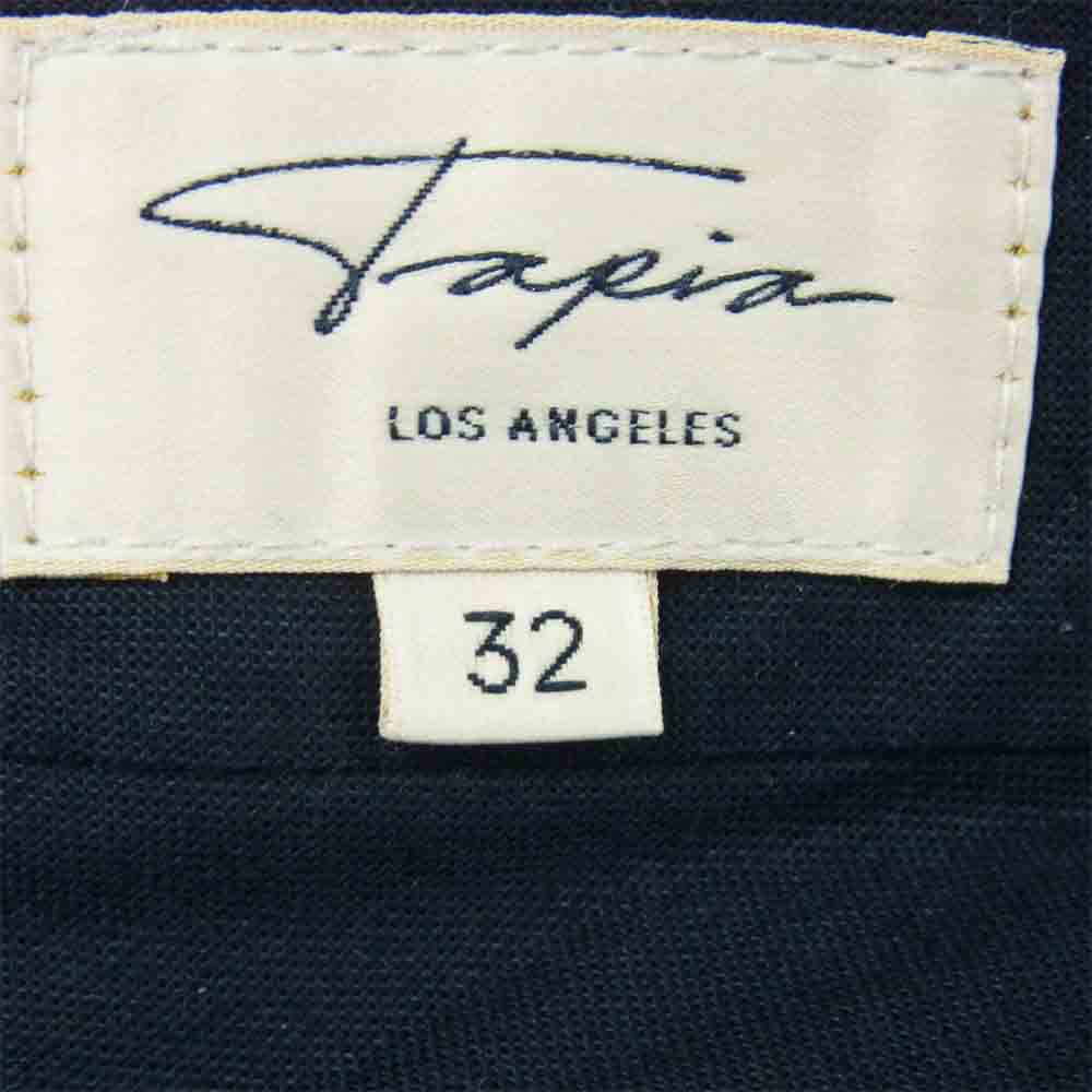 タピアロサンゼルス P-204 ストライプ トラウザー パンツ アメリカ製 ネイビー系 32【中古】