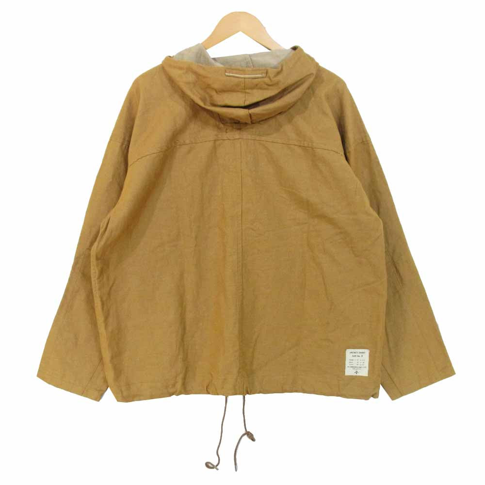 Nigel Cabourn ナイジェルケーボン 8031130101 英国製 プルオーバー スモック パーカー ライトブラウン系 50【美品】【中古】