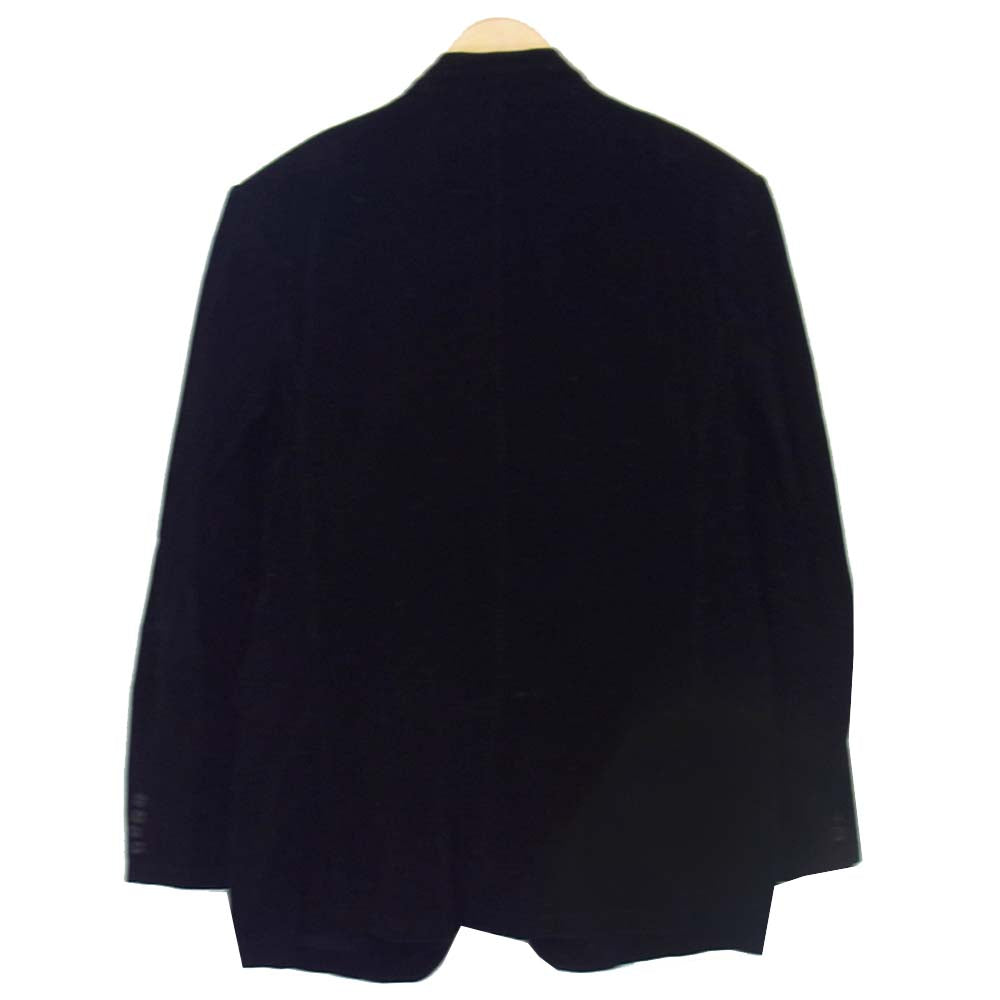Yohji Yamamoto ヨウジヤマモト ベロア ピークト ラペル ジャケット ブラック系 4【中古】
