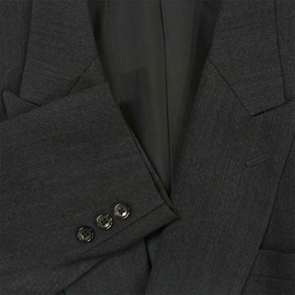 Yohji Yamamoto ヨウジヤマモト ME-X03-114 Y's for men ワイズフォーメン ダブル セットアップ ジャケット パンツ ダークグレー系 L【中古】