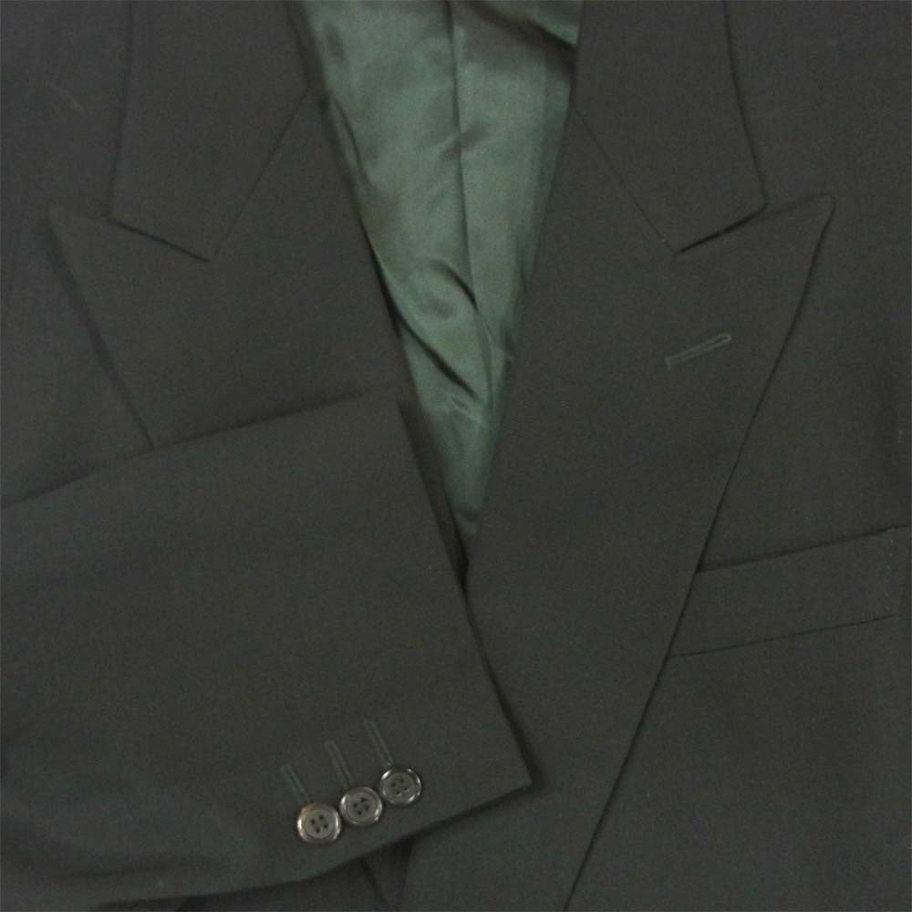 Yohji Yamamoto ヨウジヤマモト Y's for men ワイズフォーメン イタリア製 ウール ギャバジン ダブル セットアップ ジャケット パンツ ブラック系 L【中古】