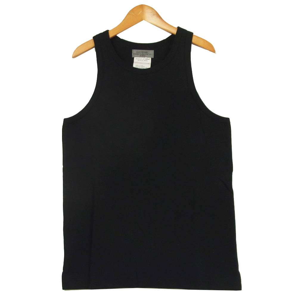 Yohji Yamamoto ヨウジヤマモト タンクトップ コットン 日本製 ブラック系 M【美品】【中古】