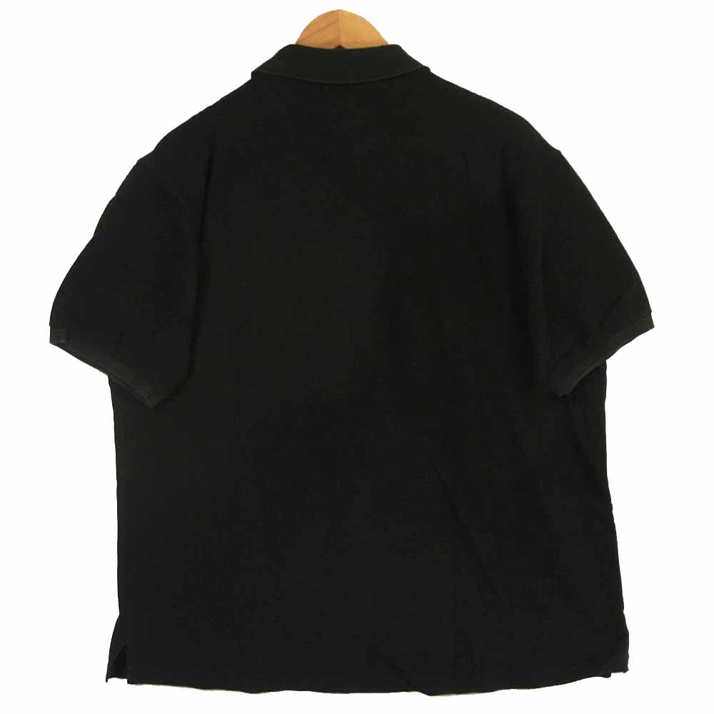 Yohji Yamamoto ヨウジヤマモト POUR HOMME プールオム 半袖 ポロシャツ コットン 日本製 ブラック系 M【中古】