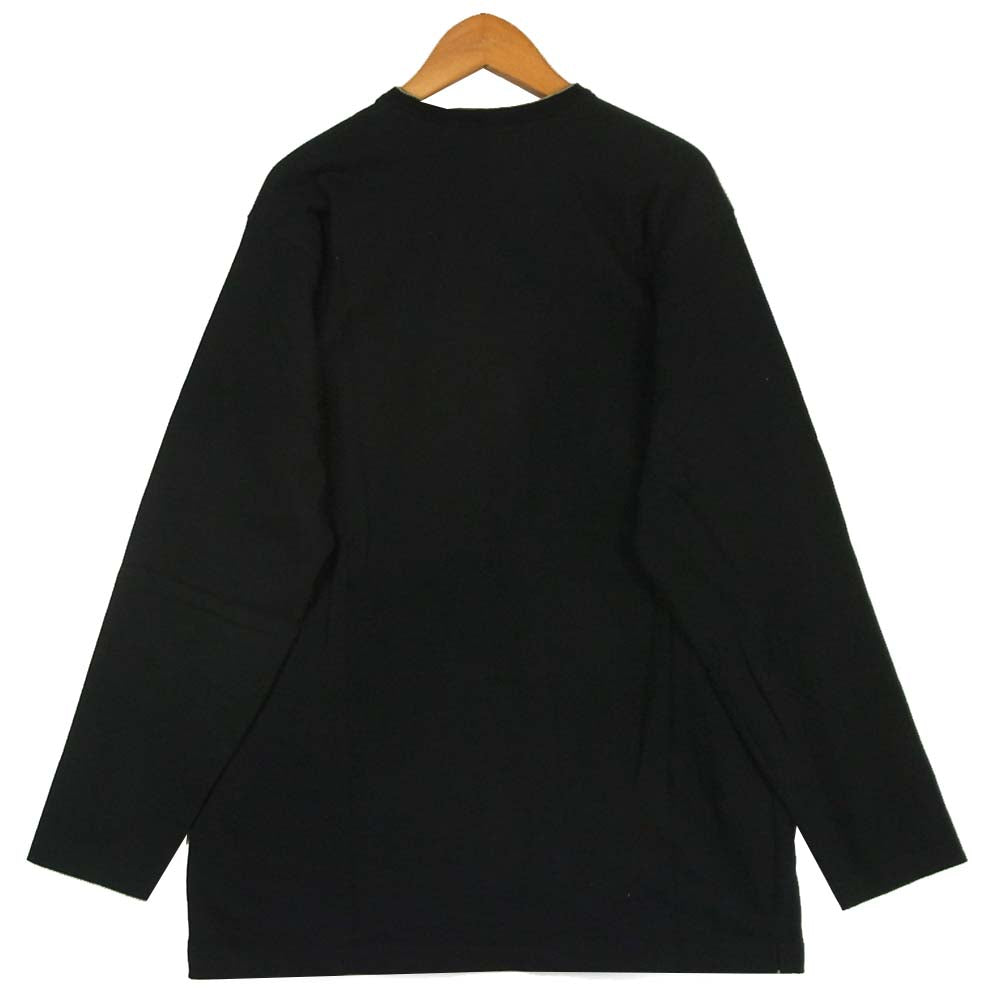 Yohji Yamamoto ヨウジヤマモト Y's for men ワイズフォーメン ロンT 長袖 Tシャツ コットン ブラック系【中古】