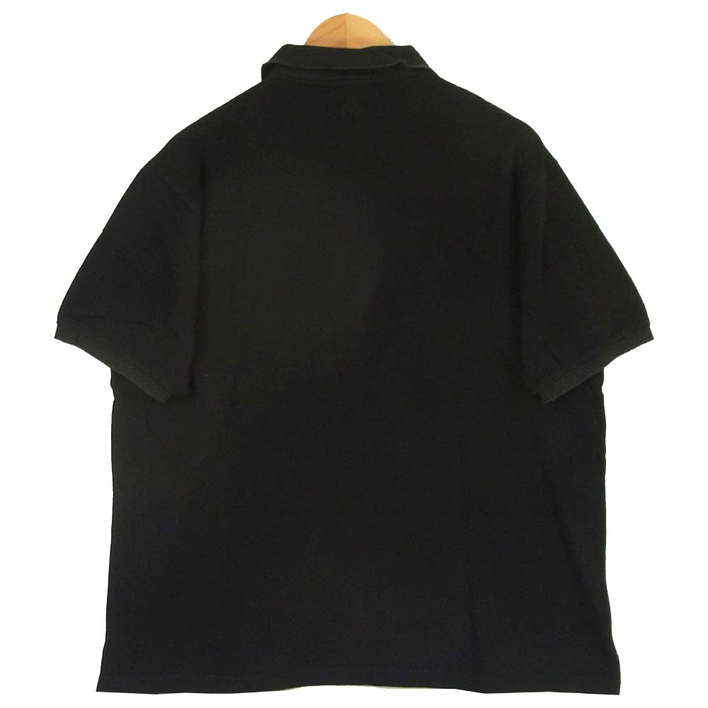 Yohji Yamamoto ヨウジヤマモト POUR HOMME プールオム 半袖 ポロシャツ コットン 日本製 ブラック系 M【中古】