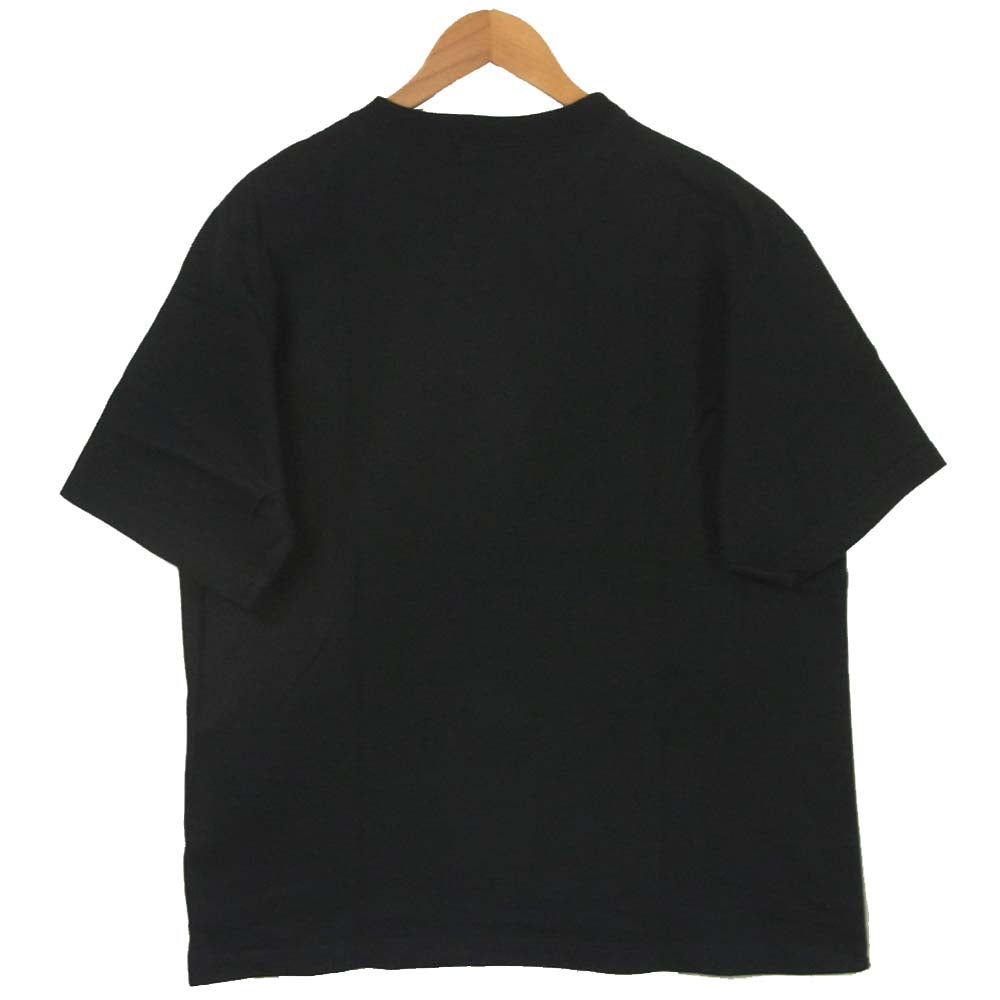 Yohji Yamamoto ヨウジヤマモト POUR HOMME プールオム 丸ロゴ 80’s ビッグシルエット 半袖 Tシャツ ブラック系 M【中古】