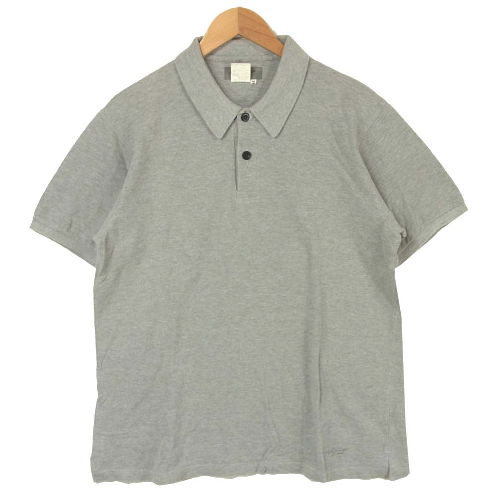 Yohji Yamamoto ヨウジヤマモト POUR HOMME プールオム 半袖 ポロシャツ グレー系 M【中古】