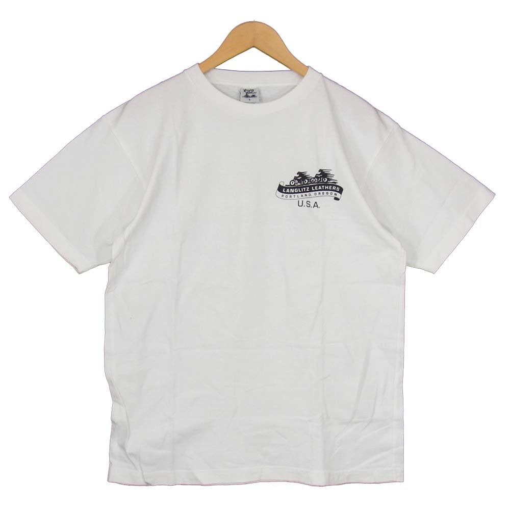 LANGLITZ LEATHERS ラングリッツレザーズ Ｔシャツ ホワイト系 L【中古】