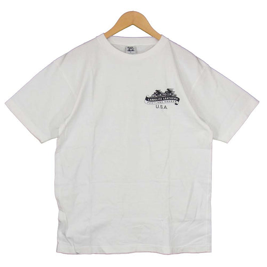 LANGLITZ LEATHERS ラングリッツレザーズ Ｔシャツ ホワイト系 L【中古】