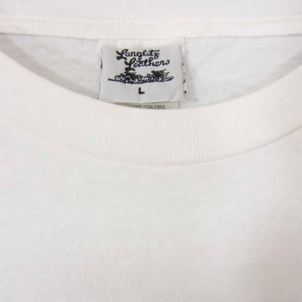 LANGLITZ LEATHERS ラングリッツレザーズ Ｔシャツ ホワイト系 L【中古】