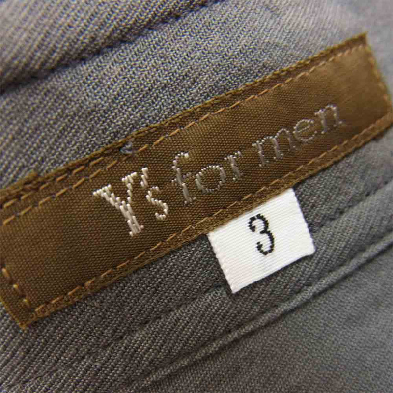 Yohji Yamamoto ヨウジヤマモト Y's for men ワイズフォーメン ロングシャツ グレー系 3【中古】