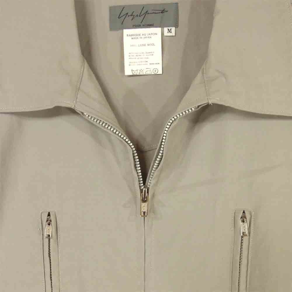 Yohji Yamamoto ヨウジヤマモト POUR HOMME プールオム 91AW ブリジット・バルドー バックプリント ウールシャツ グレー系 M【中古】