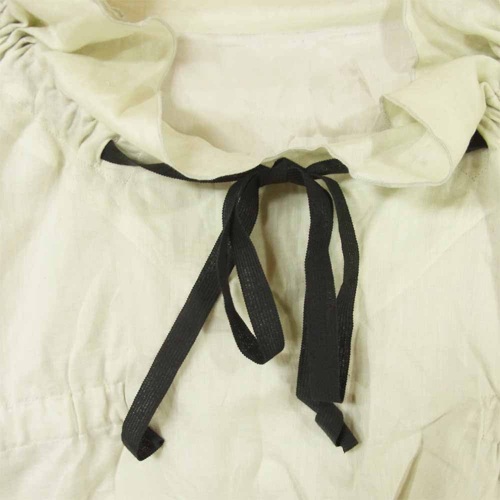 MARNI マルニ ギャザーネック リボン 長袖 ブラウス ライトグレイッシュグリーン系 38【中古】