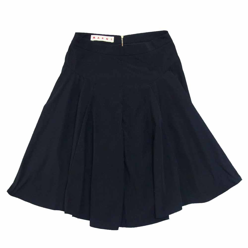 MARNI マルニ F13GOMAN03A00TP303-00N9 国内正規品 パネル切替 フレア スカート ブラック系 40【中古】