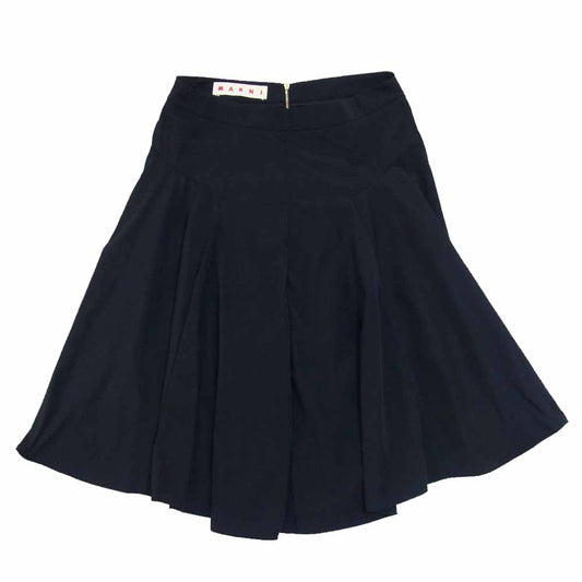 MARNI マルニ F13GOMAN03A00TP303-00N9 国内正規品 パネル切替 フレア スカート ブラック系 40【中古】